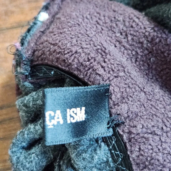 Comme Ca Ism Winter Gloves Gray Fleece Size M/L Unisex Pull On Elastic Wrist - Picture 4 of 5